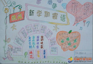 北京小学有关新学期的手抄报