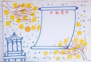 手抄报丨中秋节手抄报图片素材模板文字...为孩子收藏