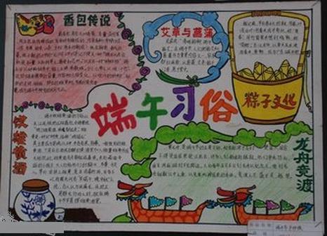 端午节的手抄报好看的简单的好看的呢