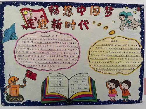市图书馆学习全会精神畅想二三五青少年手抄报一至三年级组获奖作品展