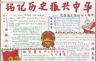 2015阅兵手抄报