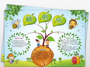 植树节小报绿色环保世界地球日电子手抄小报图片模板psd设计图下载植树节手抄报大全编号19199575