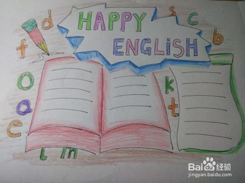 happyenglish为主题的手抄报怎么画