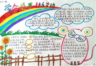 劳动最快乐手抄报