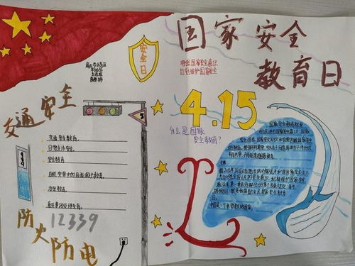 示范区平台小学开展4.15国家安全教育日主题手抄报展示活动
