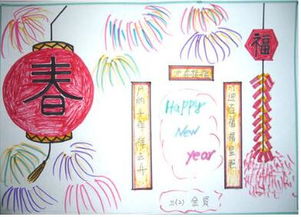 2019春节黑板报样式设计三年级