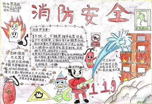 119,消防安全手抄报优秀作品及图片素材,新手做手抄报教程