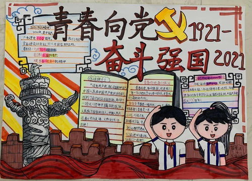 青春向党,奋斗强国绘画手抄报短视频原创征集活动手抄报组获奖作品展