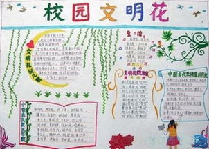 文明校园的手抄报资料