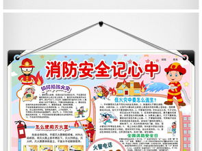 消防安全知识小报海报防火宣传日电子手抄报图片模板worddoc设计图下载校园安全手抄报大全编号15788170